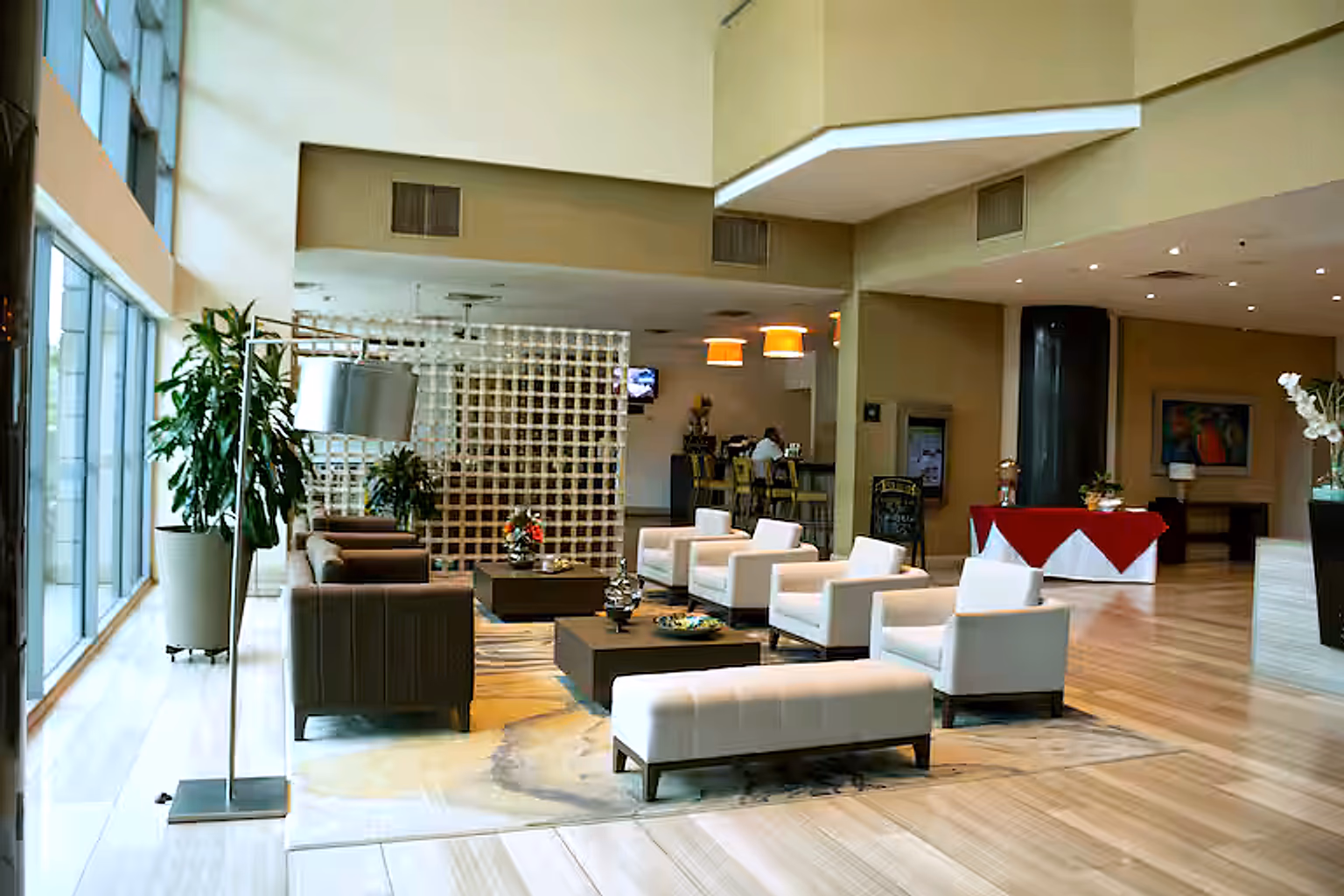 Lobby del Hilton Garden Inn Barranquilla